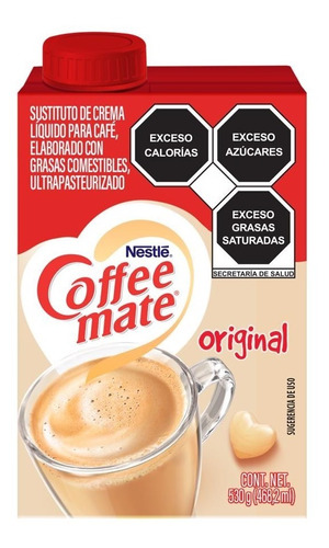 Sustituto Crema De Café Liquido Coffee Matte Original 530 Gr