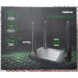 Roteador Action Rg 1200 Wi-fi 5 Intelbras Cor Preto 100v/240