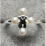 Original Tous 812455531 Anillo Real Sisy De Plata Y Perlas