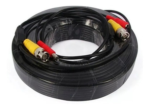 Cable 18m Armado Bnc Fichas Video + Alimentacion Camara Cctv