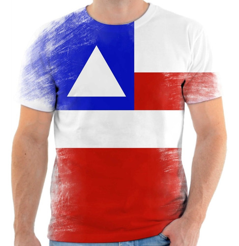 Camiseta, Camisa Amo Bahia Bandeira Do Estado Bahia 2