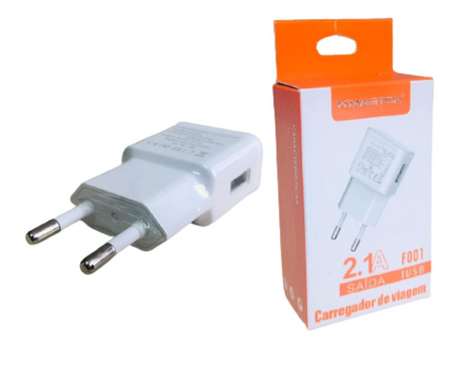 Carregador Plug Usb Tomada 2.1a Fonte Carga Rápida Celular 