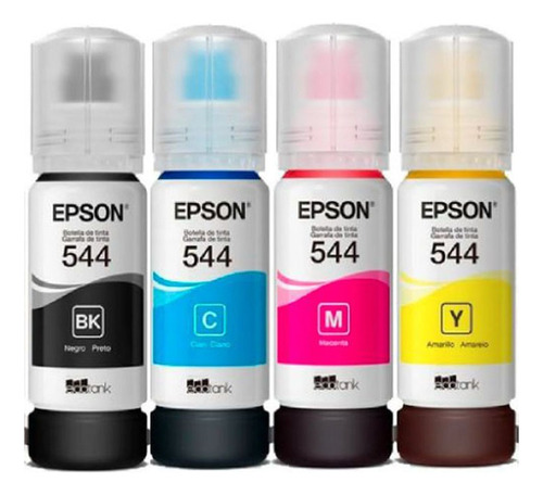 Kit X4 Tinta Epson 544, L3210 L3110 L3250 L3150 L5290 L5590