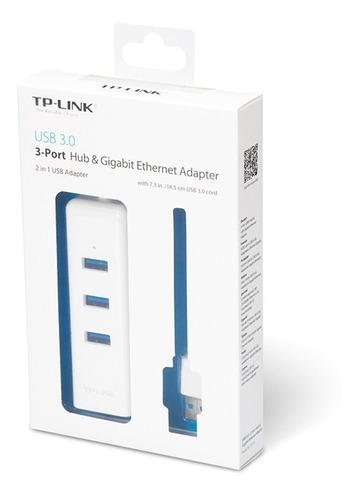 Adaptador Usb A Rj45 Ethernet Tp-link Ue330 + Hub 3 Usb