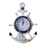 Reloj De Ancla, Diseño Náutico, Barco, Timón, Volante, Decor
