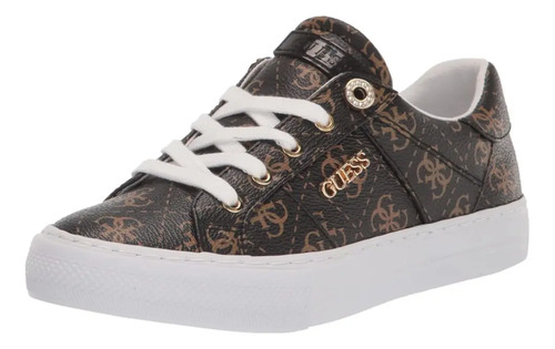 Tenis Originales Guess Loven Café Para Dama | Envío gratis