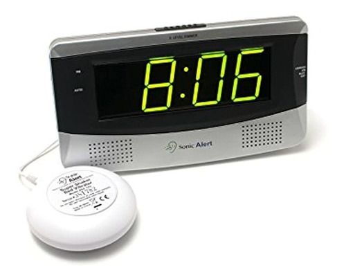 Sonic Alert Sb300ss Reloj Despertador Sónico Fuerte, Con Vib