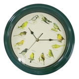 Reloj De Pared Con Diseño De Pájaro Cantor, Reloj De Pared