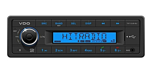 Tr712ub-bu 12v Vdo Continental Radio Azul Pantalla Bluetooth