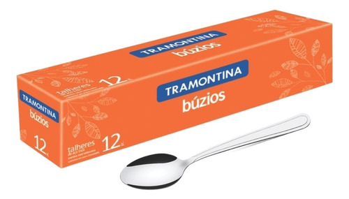 Conjunto 12 Colheres De Cha Em Aço Inox Buzios Tramontina