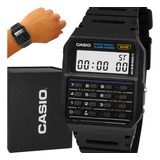 Relógio Casio Preto Digital Calculadora Original Garantia