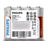 Pila Bateria Zncl2 Philips Aa Pack 4u