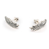 Aros Alas Trepador Plata Fina 925