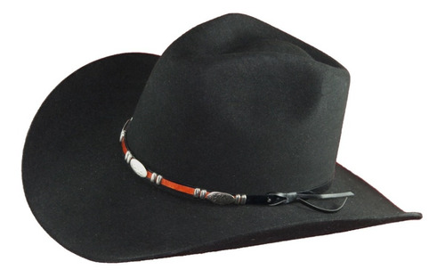 Sombrero Texana Goldstone Indiana Negra 100% Lana.
