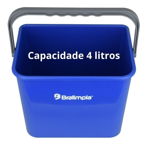 Balde Pequeno Resistente E Compacto Para Limpeza Diária