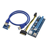 Cabo Riser U34-b Ver 006c Cabo Usb 60cm Pci-e 16x Mineração