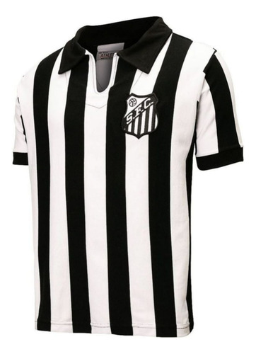 Camiseta Futbol Retro De Pele 1956 Santos De Brasil O'rey