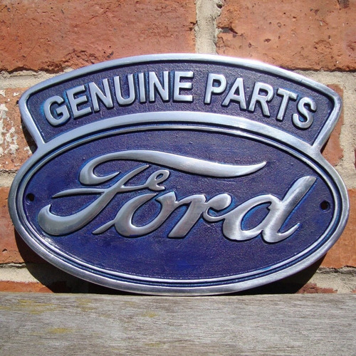 Cartel Ford Genuine Parts Cast Sign - A Pedido_exkarg