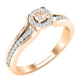 Anillo Compromiso 0.25 Ct Diamante Lab Grown Oro/plata