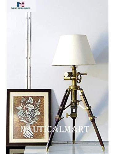 Lámpara De Mesa Con Trípode Royal Marine De Decoración Náuti
