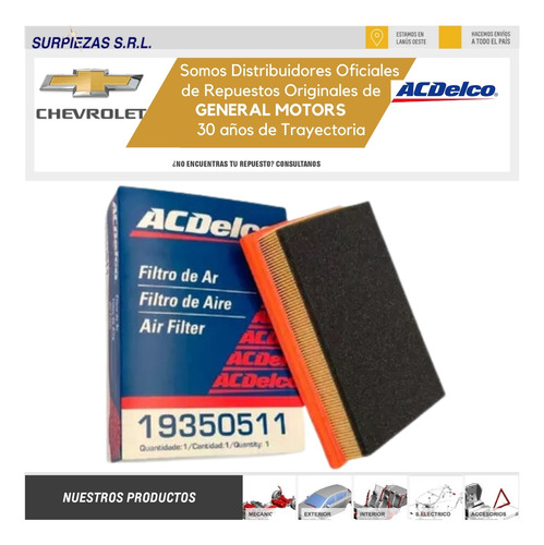 Kit Filtros + Aceite Acdelco Semi Chevrolet Onix / Prisma Foto 2