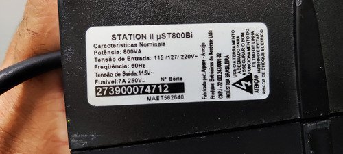 No Break Sms Station Ii 800 Bi 800va Entrada S/bateria