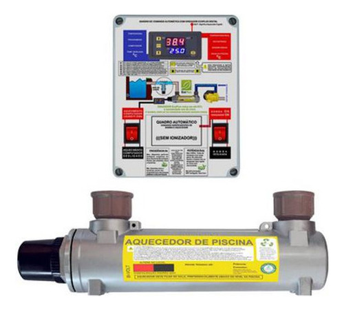 Aquecedor De Piscinas Hidrohot Automático 40m³ Até 40.000lts