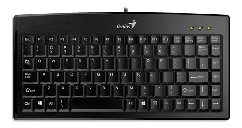 Teclado Genius Luxemate 100 Qwerty Español Color Negro