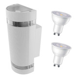 Combo Lámparas Led 7w Aplique Exterior Bidireccional Luz Día