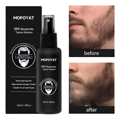 Mopoyat 20% Biotina+castor Oil Sérum Para Crecimiento Barba Bergamota | MercadoLibre