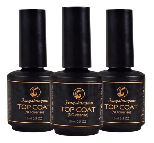 Pretinho Do Poder Selante Top Coat Kit 3 Unidades