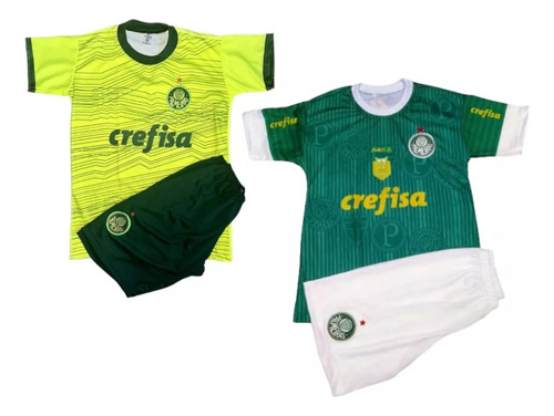 2 Kits Conjunto Infantil Do Palmeiras 