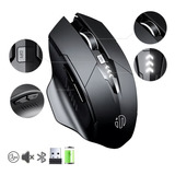 Mouse Inalámbrico Recargable 2.4g Con Bluetooth