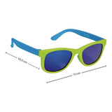 Óculos De Sol Infantil C/ Proteção Uva-uvb Verde E Azul Buba