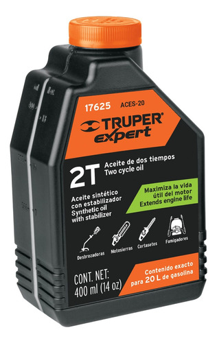 Aceite Sintético Para Motor De 2 Tiempos 470ml, Truper 17625