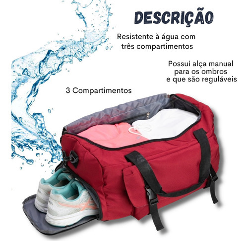 Bolsa Feminina Masculina Academia Treino Fitness Nylon Cor Verde Desenho Do Tecido Liso