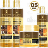 5 Kit Hidratação Mandioca Maisena Balsam Cosméticos Revenda