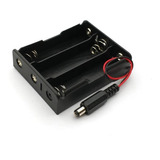 Porta Pila Para 3x 18650 Con Conector 2.1mm Holder Soporte