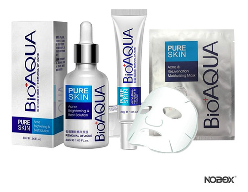Kit Anti Acne Bioaqua, Incluye Crema, Su - g a $354