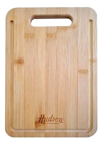 Tabla Picar Hudson Madera Bambú Cocina 27x19cm De Corte  Wd001