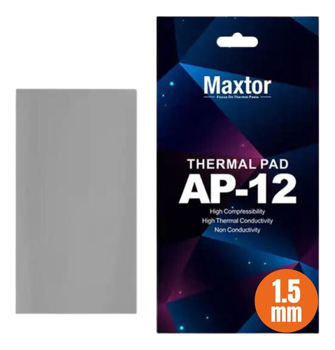 Pad Térmico Maxtor Ap-12 85x45x1.5mm Conductividad 14.8w/mk