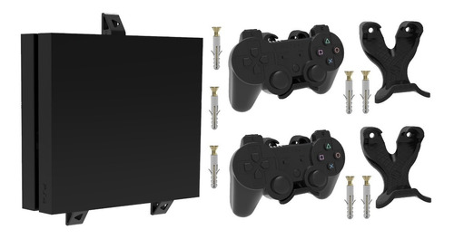 Kit Suporte Compatível Playstation 4 Slim Controles Ps4 Vert