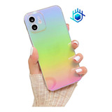 Funda Traslucida Tornasol Para iPhone Dama Mujer Protector