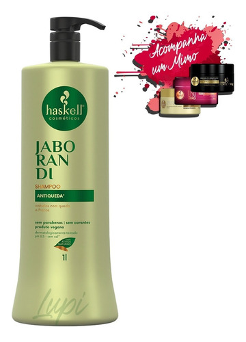 Haskell Jaborandi Shampoo 1l Anti Caspa E Oleosidade