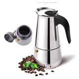 Cafeteira Italiana Aço Inox 450ml 9 Xicaras Café Premium Nf