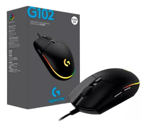 Logitech G102 Lightsync Gaming Mouse Rgb 8000 Dpi Para Jogos