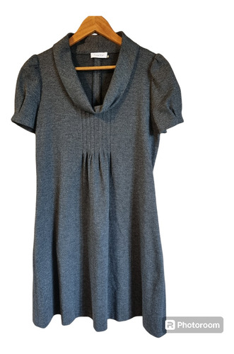 Vestido Calvin Klein Gris Ab24 - Talle 8/m