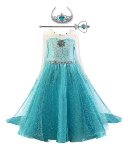 Disfraz Vestido Princesa Elsa Frozen 