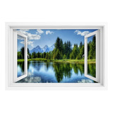 Ventana Blanca Paisaje A Escoger Canvas Cuadro Decorativo