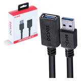 Cabo Extensor Usb 3 0 Cobre Puro Alta Velocidade Resistente